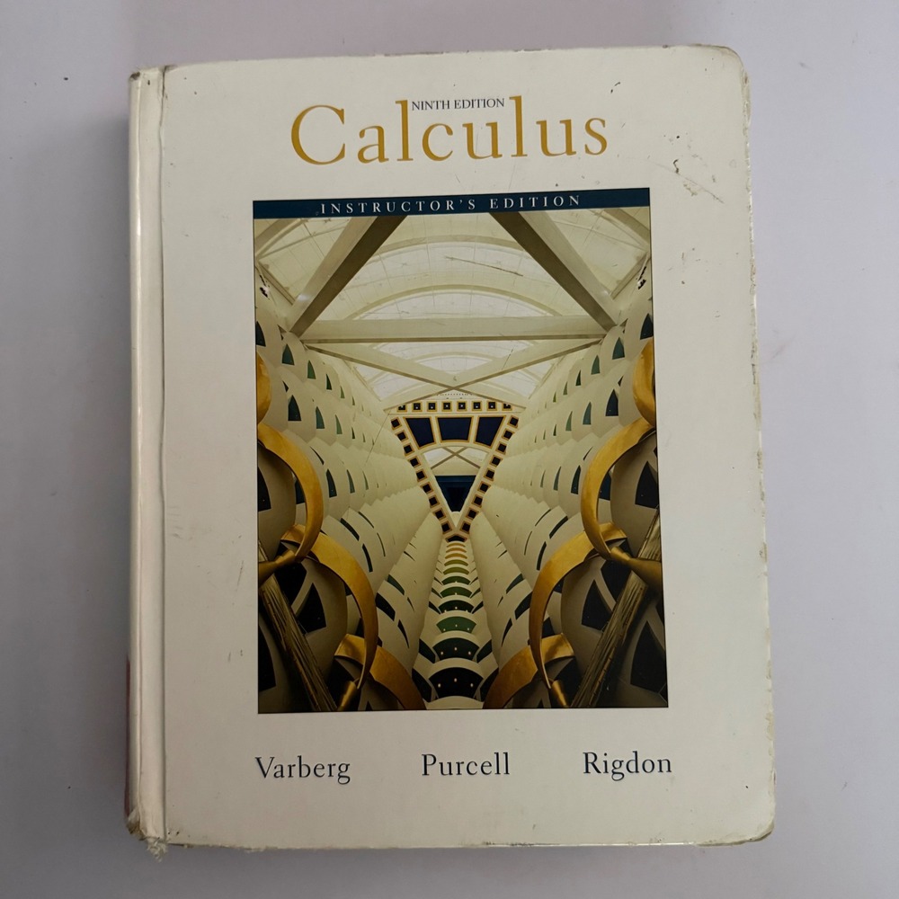 Calculus 9th Edition Instructors Edition Varberg Purcell Rigdon Hardcover Book